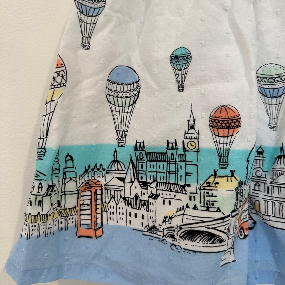 Penelope Mack London Balloon Dress with Blue Accents - Picture 3 of 4